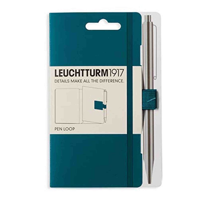 Leuchtturm1917 Self Adhesive Pen Loop Elastic Pen Holder (Pacific Green)