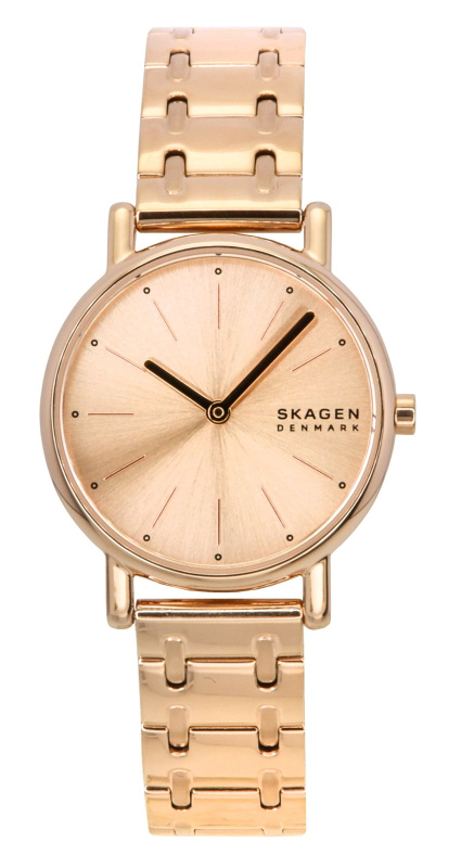 Skagen Signatur Lille Rose Gold Tone Stainless Steel Rose Gold Dial Quartz SKW3125 Women's Watch