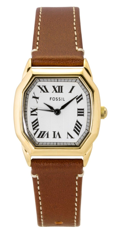 Fossil Harlow Leather Strap Beige Dial Quartz ES5364 Women's Watch