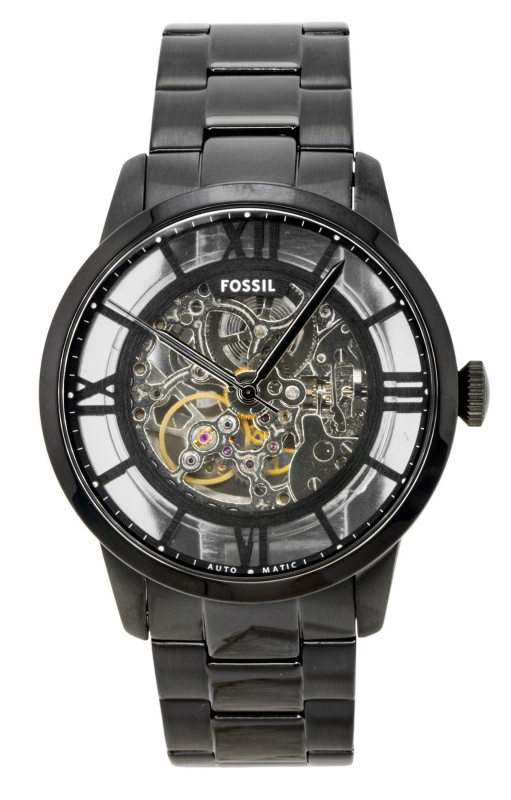 Fossil Townsman Stainless Steel Black Skeleton Dial Automatic ME3269 Men's Watch