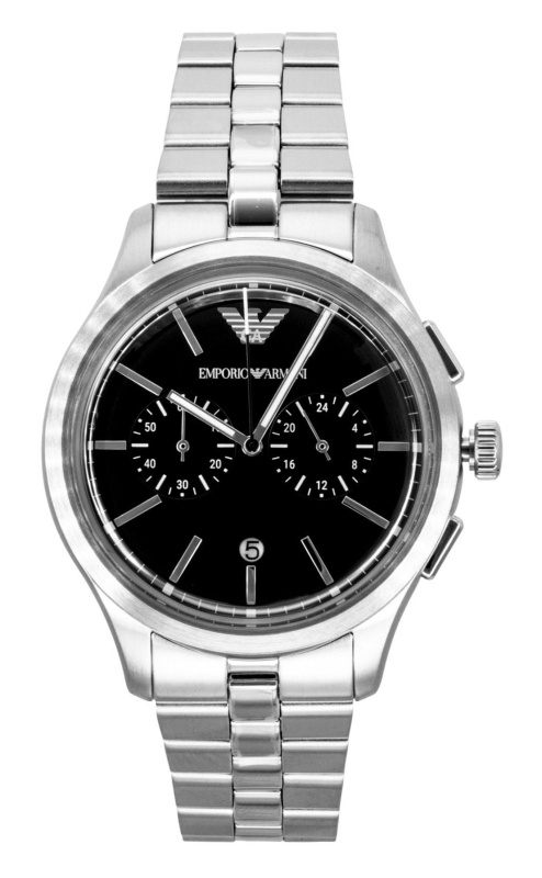 Emporio Armani Chronograph Stainless Steel Black Dial Quartz AR11691 Men's Watch