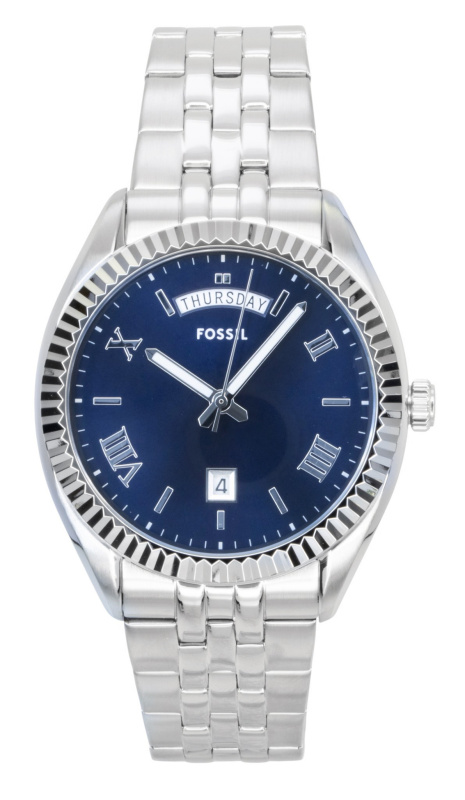 Fossil Campbell Stainless Steel Blue Dial Quartz FS6140 Men's Watch