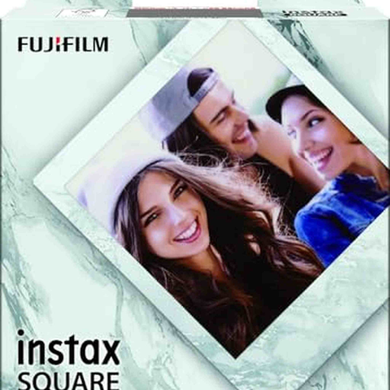 FUJIFILM Instax Square White Marble Film - 10 Exposures