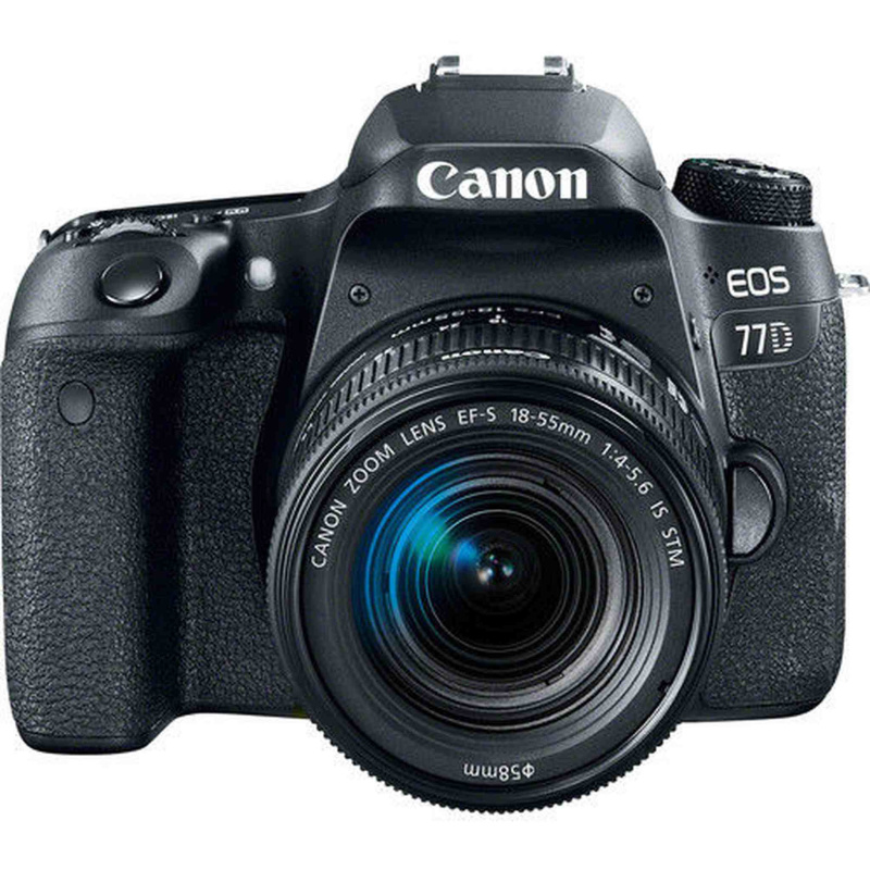 Canon EOS 77D Digital SLR Camera with 18-55mm Lens (International Mode) (International Model)