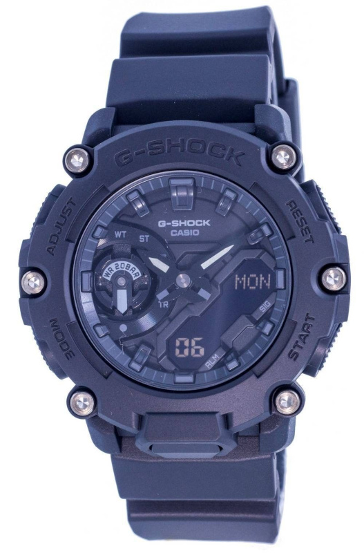 Refurbished Casio G-Shock Analog Digital Black Dial Quartz GA-2200BB-1A 200M Men's Watch