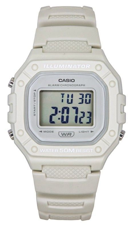 Casio Youth Digital Resin Strap Quartz W-218HC-8AV Unisex Watch