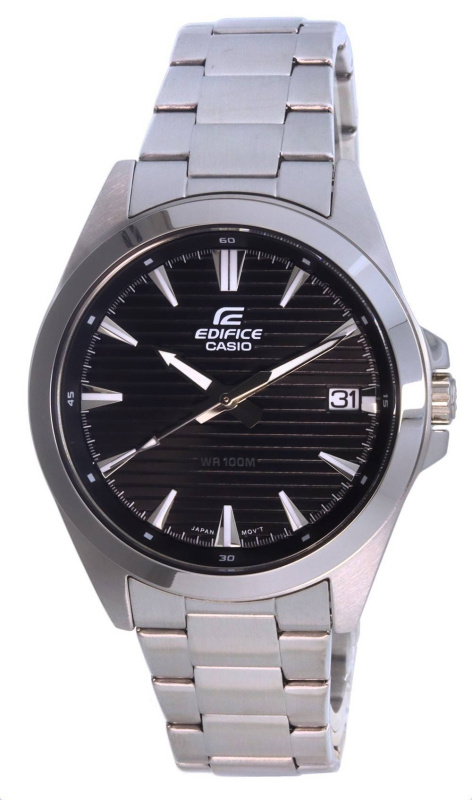 Casio Edifice Analog Stainless Steel Quartz EFV-140D-1AV EFV140D-1 100M Men’s Watch