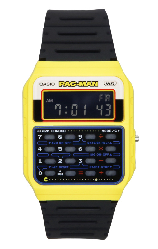 Casio Standard Digital PAC-MAN Collaboration Bio-Based Resin Strap Quartz CA-53WPC-1B Unisex Watch