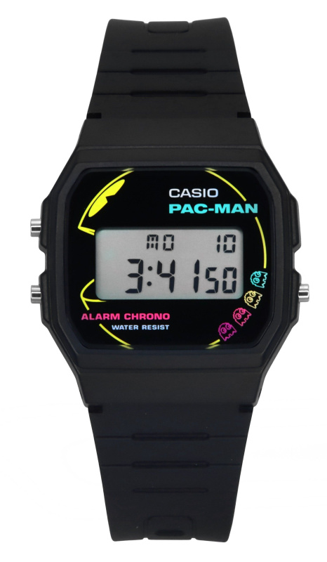 Casio Standard Digital PAC-MAN Collaboration Bio-Based Resin Strap Quartz F-91WPC-1A Unisex Watch