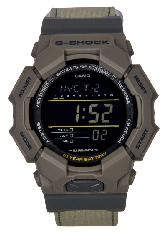 Casio G-Shock Digital Cloth Strap Quartz GD-010CE-5 200M Men's Watch
