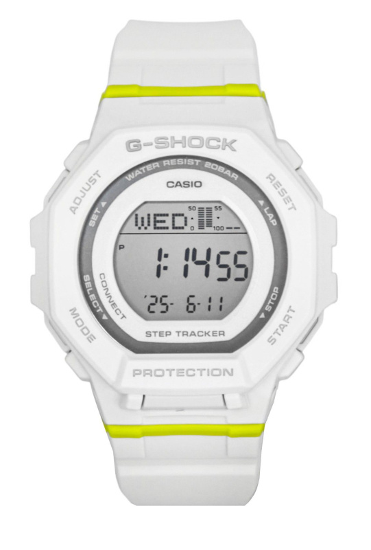 Casio G-Shock G-Squad Digital Smartphone Link Bio-Based Resin Quartz GMD-B300SC-7 200M Women's Watch