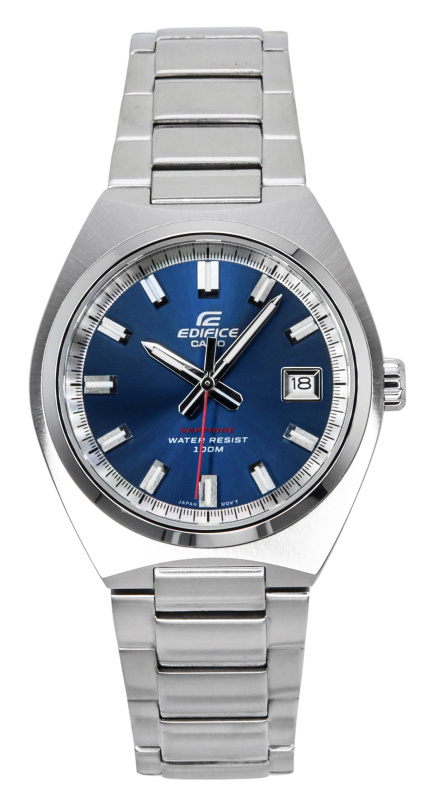 Casio Edifice Analog Stainless Steel Blue Dial Quartz EFB-109D-2AV 100M Men's Watch