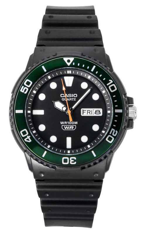 Casio Standard Analog Resin Strap Black Dial Quartz MRW-230H-1E3V 100M Men's Watch