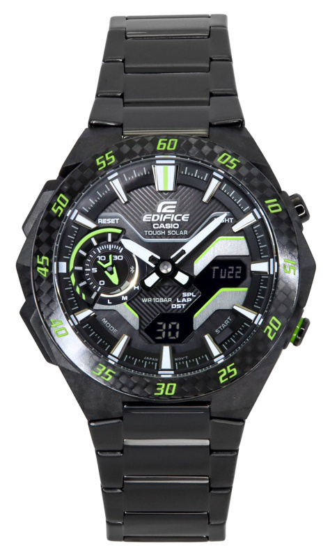 Casio Edifice Windflow Analog Digital Smartphone Link Black Dial Tough Solar ECB-2200RC-1A3 100M Men's Watch