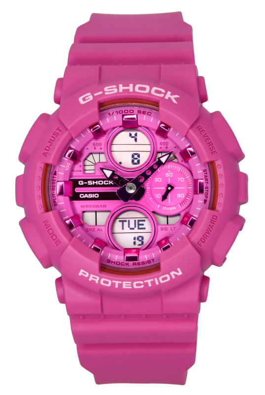 Casio G-Shock Analog Digital Bio-Based Resin Pink Dial Quartz GMA-S140PP-4A 200M Women's Watch