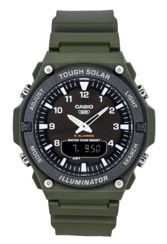 Casio Standard Analog Digital Resin Strap Black Dial Solar AQ-S820W-3BV 100M Men's Watch