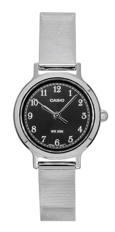 Casio Standard Analog Stainless Steel Black Dial Quartz LTP-B170D-1BV Women's Watch