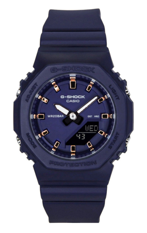 Casio G-Shock Analog Digital Resin Strap Blue Dial Quartz GMA-P2100M-2A 200M Women's Watch