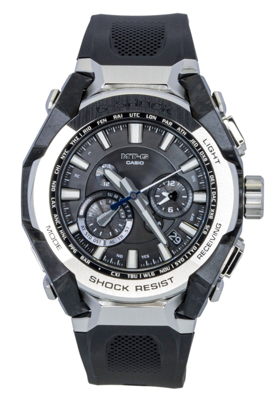 Casio G-Shock MT-G Resin Strap Smartphone Link Analog Black Dial Solar MTG-B4000-1A 200M Men's Watch