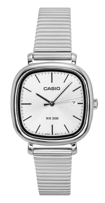 Casio Standard Analog Stainless Steel Silver Dial Quartz LTP-B166D-7AV Women's Watch