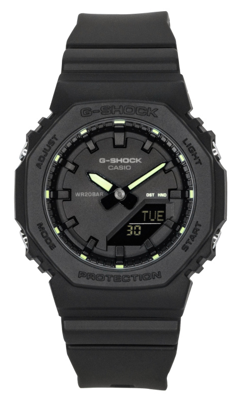 Casio G-Shock Analog Digital Bio-Based Resin Black Dial Quartz GMA-P2100SA-1A2 200M Women's Watch