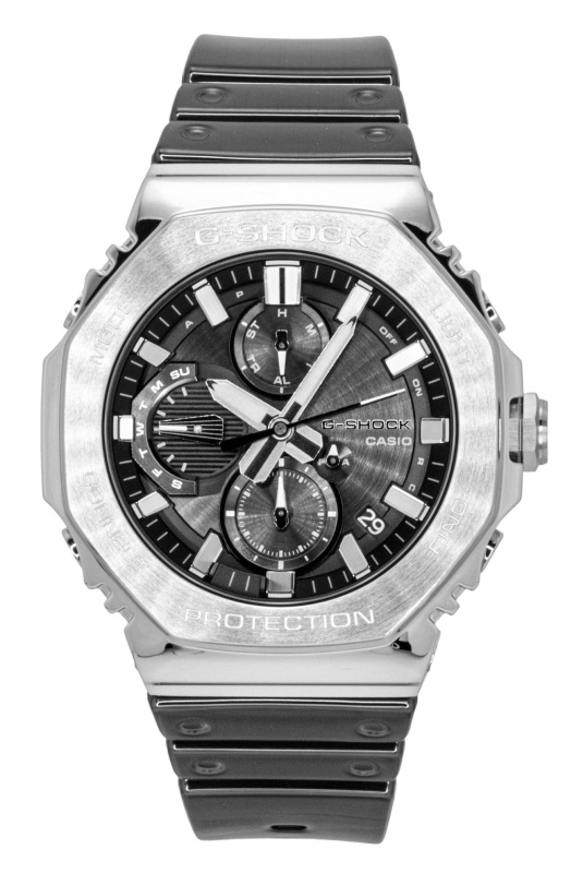 Casio G-Shock Full Metal Smartphone Link Silicone Strap Analog Black Dial Solar GMC-B2100Y-1A 200M Men's Watch