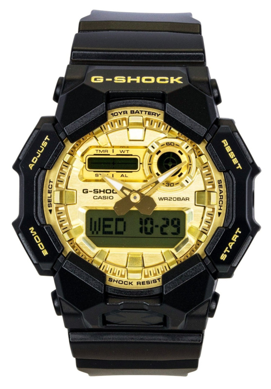 Casio G-Shock Bio-Based Resin Strap Analog Digital Gold Dial Quartz GA-010GGB-1A9 200M Men's Watch