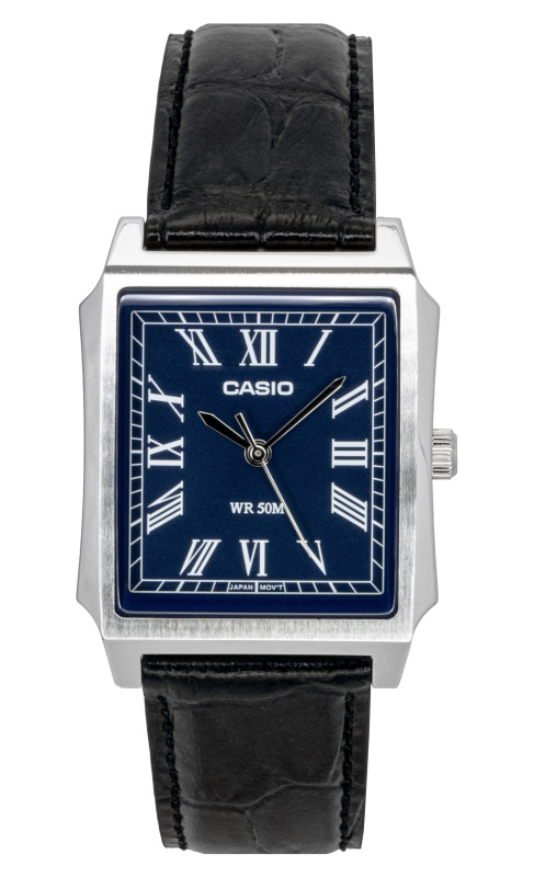 Casio Standard Analog Leather Strap Blue Dial Quartz MTP-B190L-2BV Men's Watch