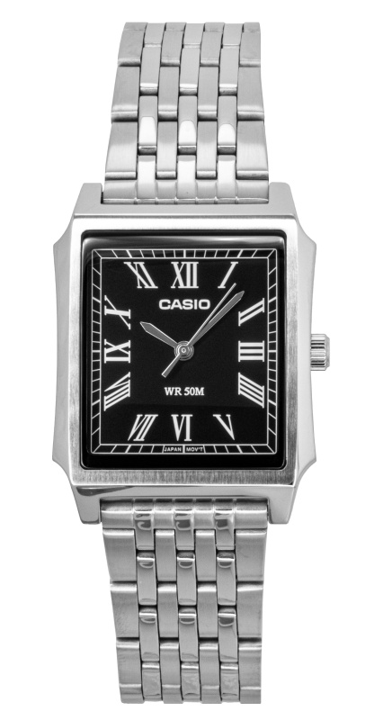 Casio Standard Analog Stainless Steel Black Dial Quartz MTP-B190D-1BV Men's Watch