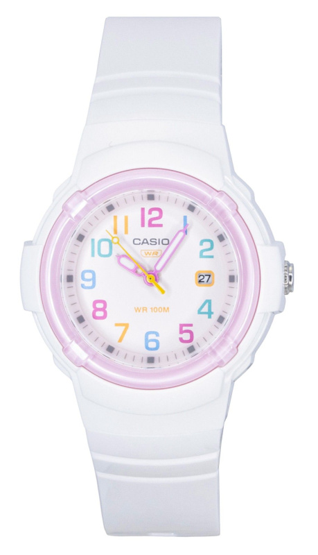 Casio Analog Bio-Based Resin Strap White Dial Quartz LX-800H-7A1V 100M Women's Watch