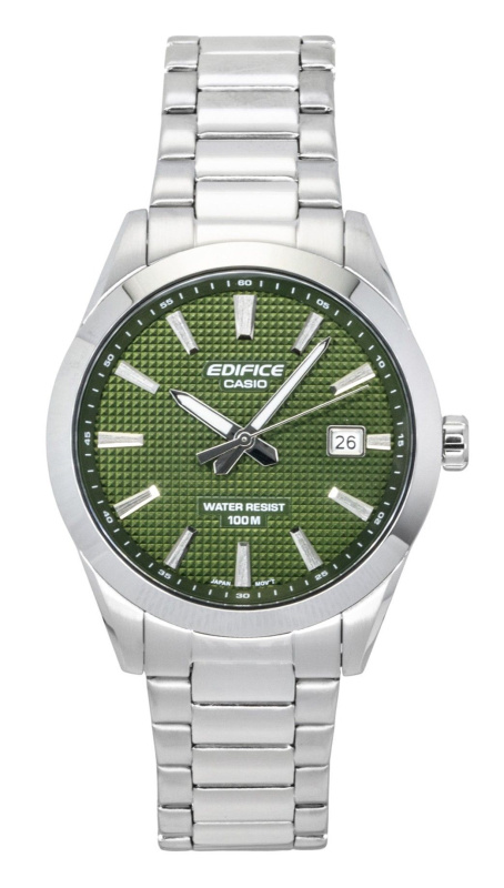 Casio Edifice Analog Stainless Steel Green Dial Quartz EFV-160D-3A 100M Men's Watch