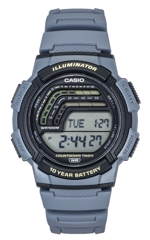 Casio Digital Resin Strap Quartz WS-1800-2AV 100M Men's Watch