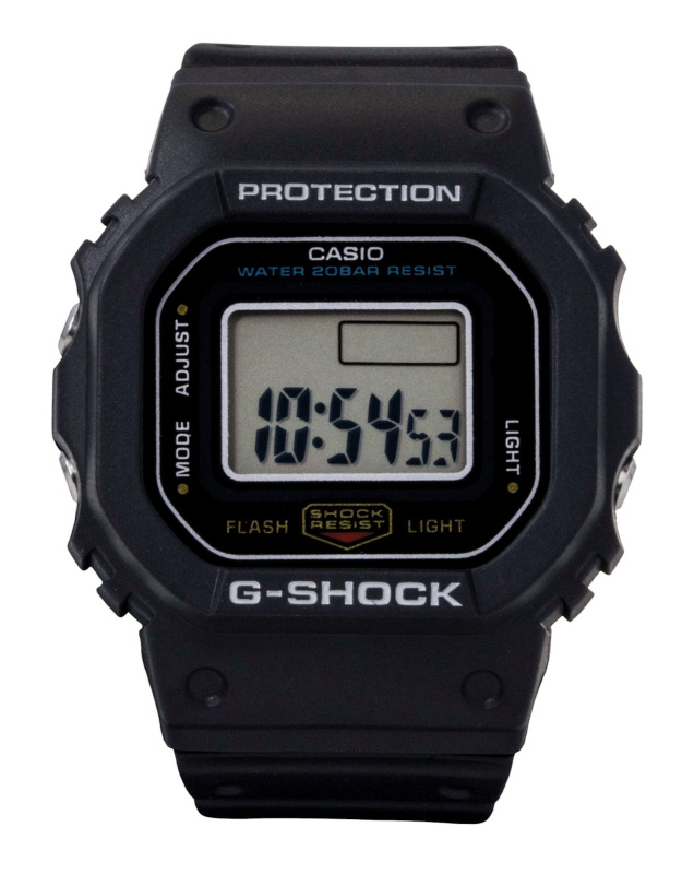 Casio G-Shock Nano Digital Black Bio-Based Resin Strap Quartz DWN-5600-1 200M Unisex Watch