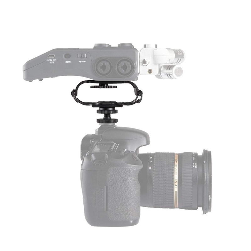 Shock Mount for Camera Recorder, BOYA BY-C10 Universal Microphone and Portable Recorder ShockMount - Fits The Zoom H4n, H5, H6, Tascam DR-40, DR-05, D