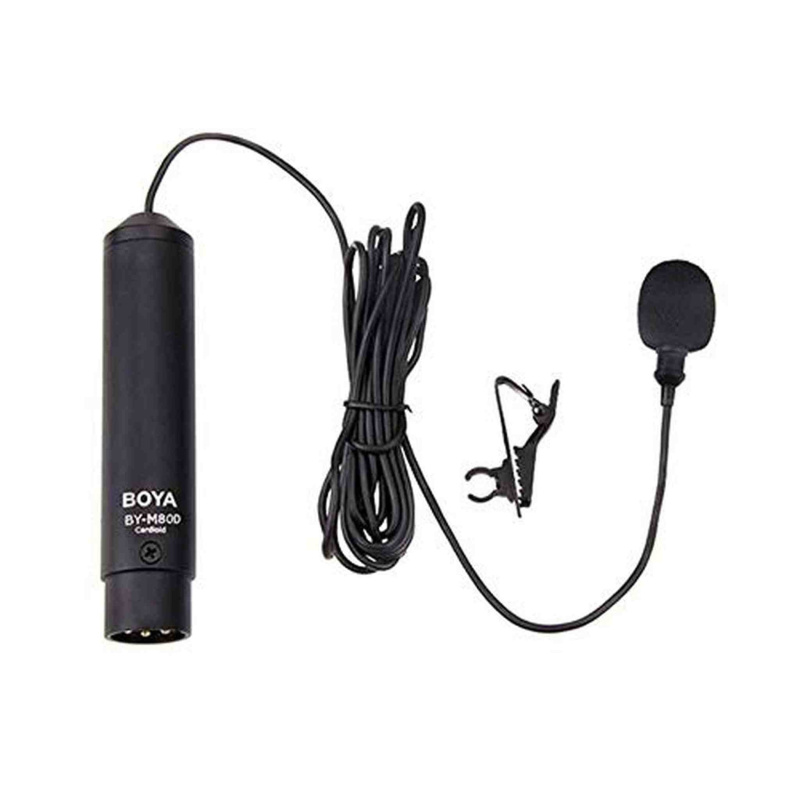 BOYA BY-M8OD Black Microphone Lavalier/Buttonhole Microphone