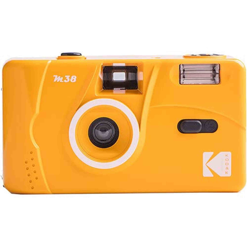 Kodak M38 35mm Film Camera - Focus Free, Powerful Built-in Flash, Easy to Use (Yellow)