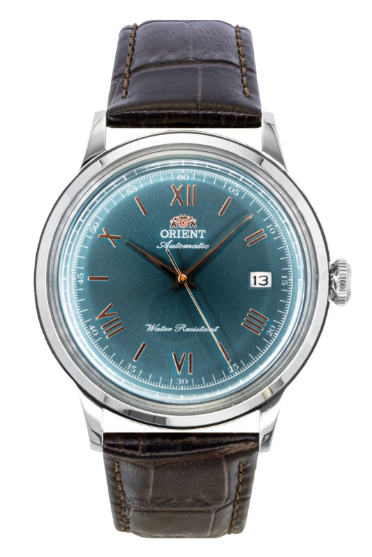 Orient Classic Leather Strap Green Dial Automatic RA-AC0023E Men's Watch