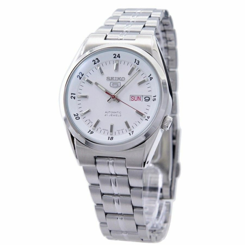 Refurbished Seiko 5 21 Jewels White Dial Automatic SNK559J1 Men's Watch