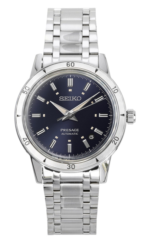 Seiko Presage Style 60’s Stainless Steel Blue Dial Automatic SRPL07J1 Men's Watch
