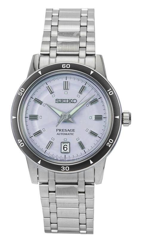 Seiko Presage Style 60's Stainless Steel Light Violet Dial Automatic SRPL73J1 Men's Watch