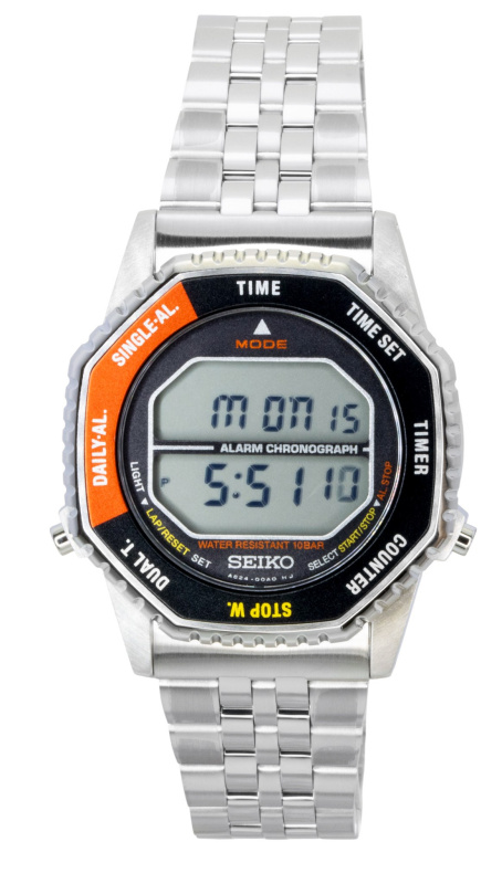 Seiko Rotocall Digital Chronograph Stainless Steel Quartz SMGG19P1 100M Men's Watch