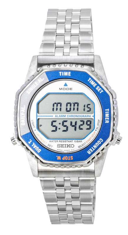 Seiko Rotocall Digital Chronograph Stainless Steel Quartz SMGG21P1 100M Men's Watch