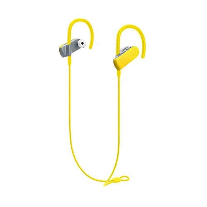 Audio-Technica ATH-SPORT50BTBK SonicSport Bluetooth Wireless In-Ear Headphones, Yellow