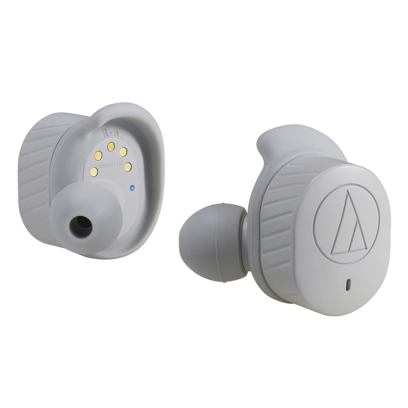 Audio-Technica ATH-SPORT7TWGY SonicSport Wireless In-Ear Headphones, Gray