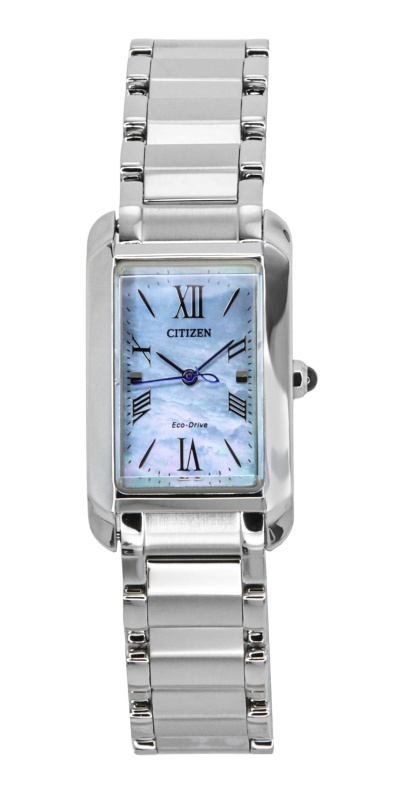 Citizen L Bianca Stainless Steel Mother Of Pearl Dial Eco-Drive EW5620-55N Women's Watch