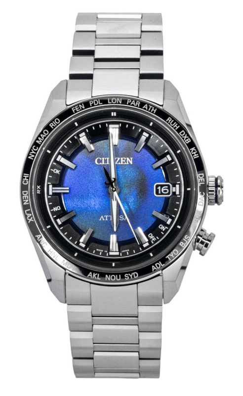 Citizen Attesa Limited Edition Super Titanium Blue Dial Eco-Drive CB0288-65L 100M Men's Watch
