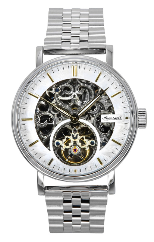 Ingersoll The Charles Stainless Steel Silver Skeleton Dial Automatic I05803B Men's Watch