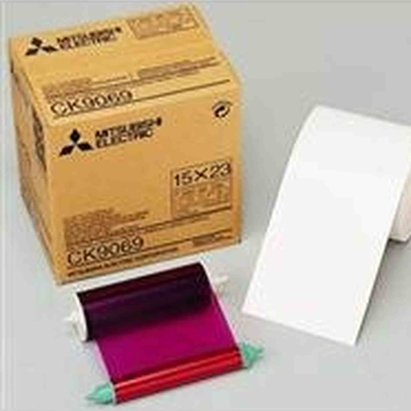 Mitsubishi 6" Wide Paper Roll & Inksheet for 270 Photos, Size: 6x9", for some CP Series Dye Sublimation Thermal Printers