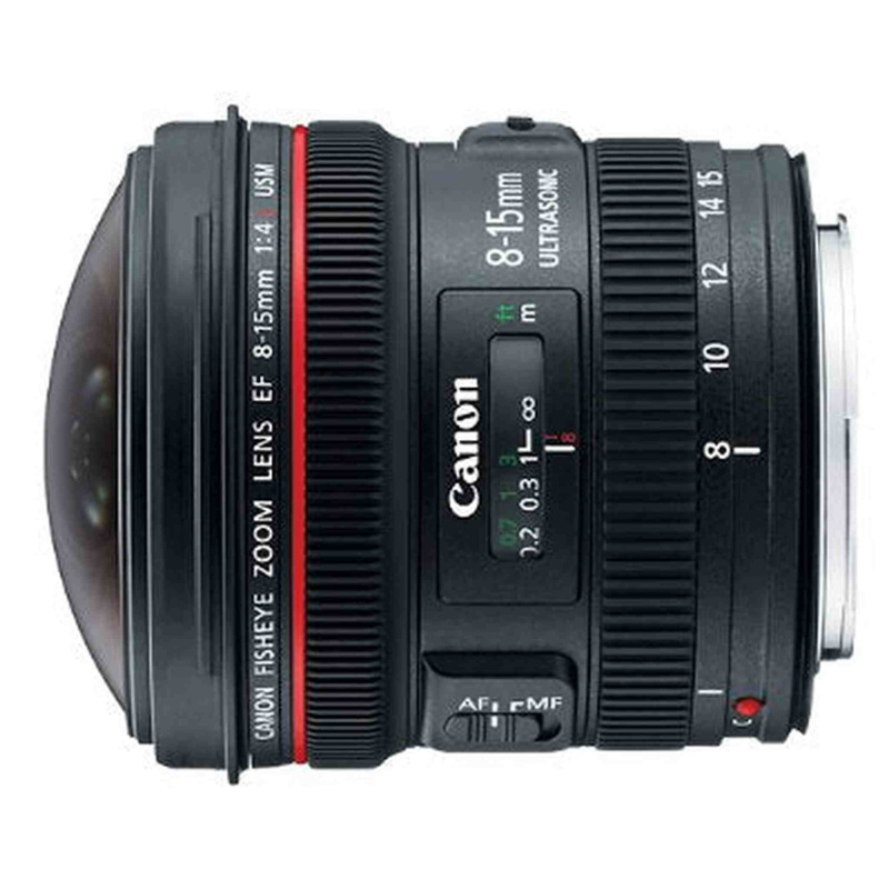 Canon EF 8-15mm f/4L Fisheye USM Ultra-Wide Zoom Lens for Canon EOS SLR Cameras (International Model)