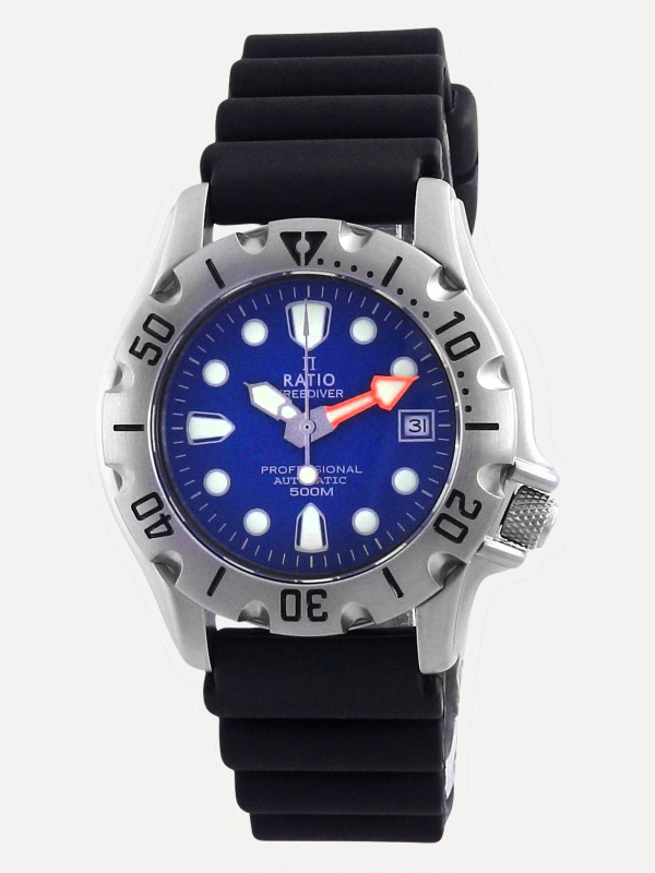 Ratio FreeDiver Professional 500M Sapphire Automatic 32BJ202A-BLU Men's Watch